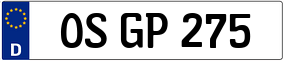 Truck License Plate
